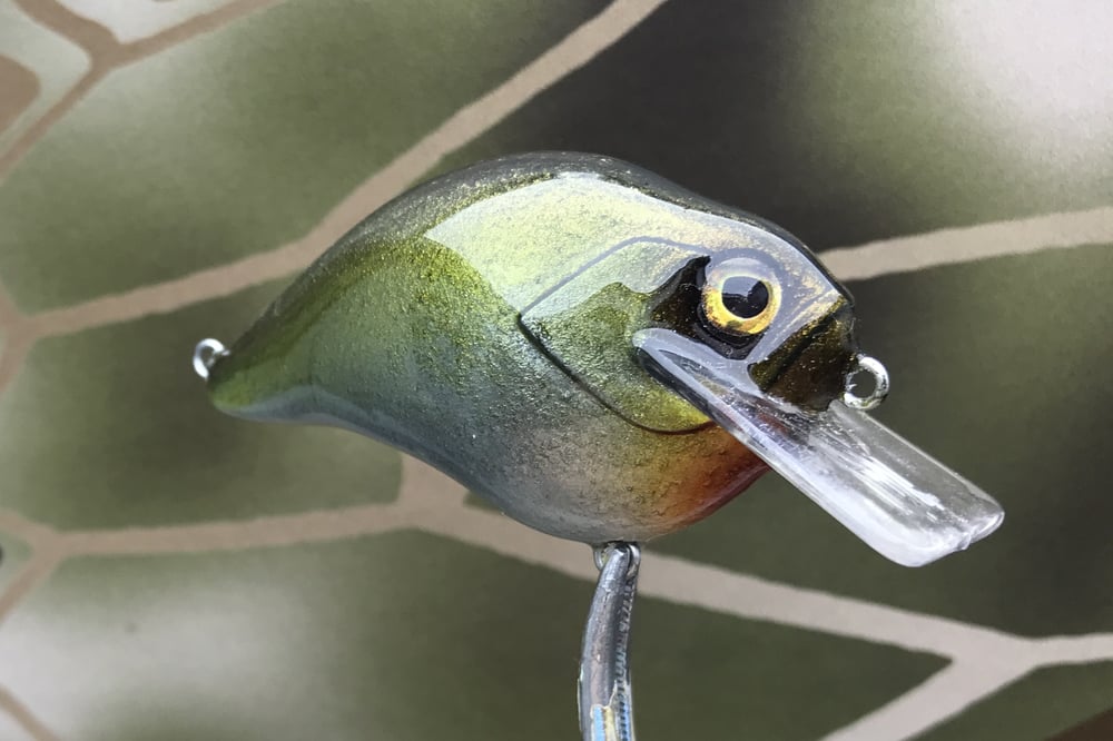 Custom Airbrushed S-CRANK 1.5 Squarebill Crankbait 2818 - Image 2