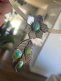 Image 2 of Turquoise Flower Pendant