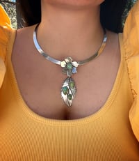 Image 4 of Turquoise Flower Pendant