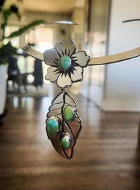 Image 1 of Turquoise Flower Pendant