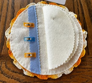 Image of Orange Doily Needle Book