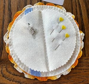 Image of Orange Doily Needle Book