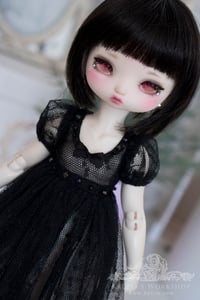 Image 1 of black soft tulle gown for Teacup Marionette girls