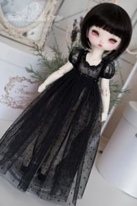Image 3 of black soft tulle gown for Teacup Marionette girls