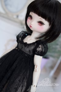 Image 4 of black soft tulle gown for Teacup Marionette girls