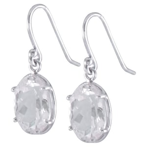 Image of White Topaz Dangling Earrings