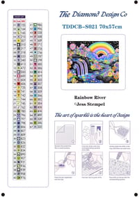 Image 4 of Rainbow River Full Size Diamond Painting by Jess Stempel