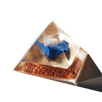 Image 2 of Small:  Sacred Lemurian Quartz / Afghanistan Lapis Lazuli / Gd - 8
