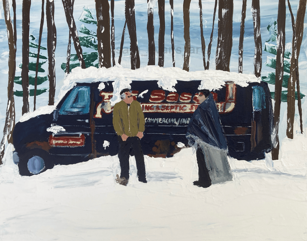 Image of Pine barrens van (original on canvas)