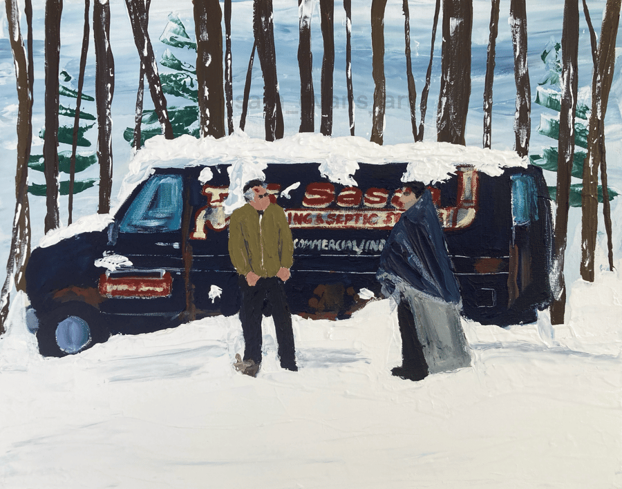 Image of Pine barrens van (original on canvas)