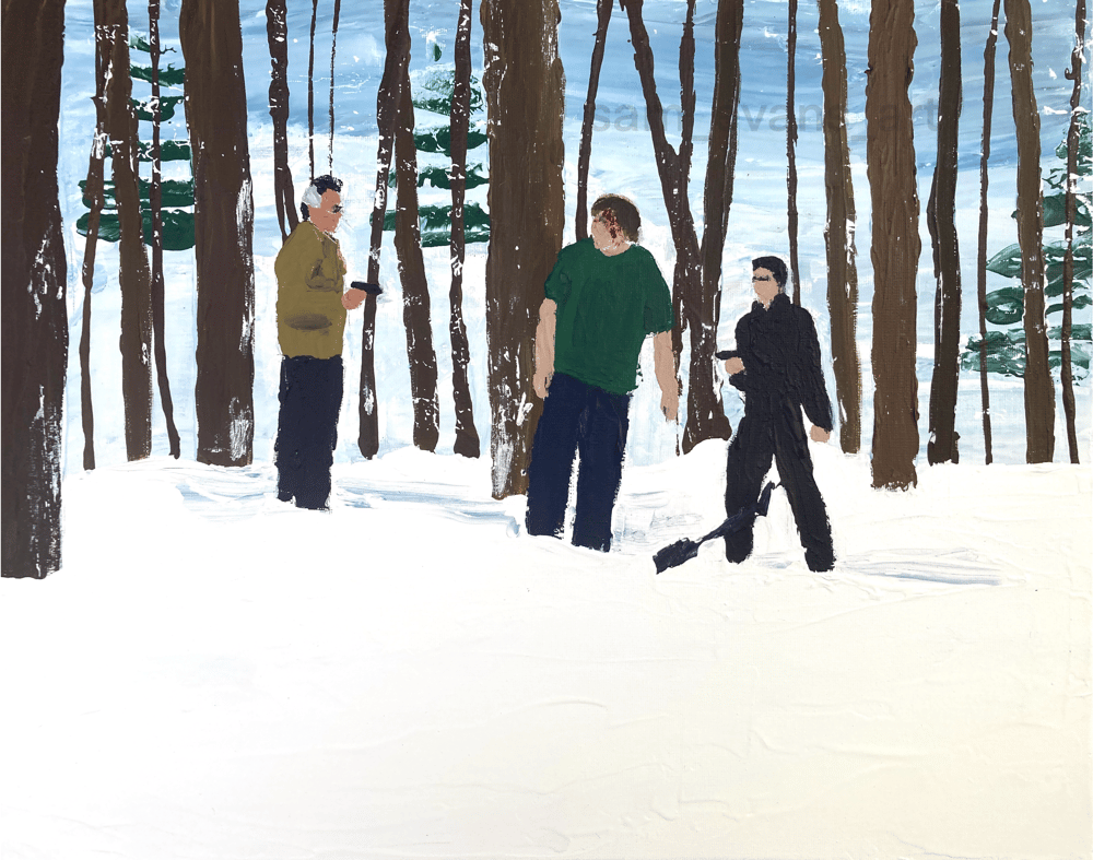 Image of Pine barrens (original on canvas) .