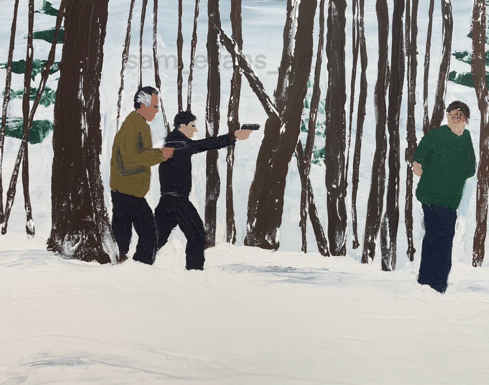 Image of Pine barrens . (Original on canvas)