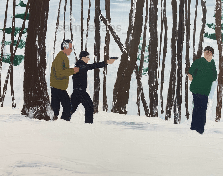 Image of Pine barrens . (Original on canvas)