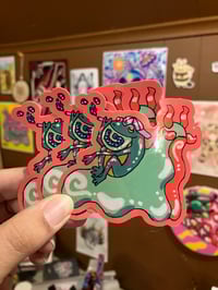 Smoking Frog Snail Stickers