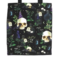 Image 2 of Venom & Vines Print Polycotton Tote Bag