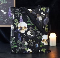 Image 1 of Venom & Vines Print Polycotton Tote Bag