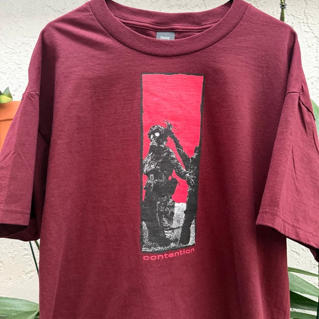 Gasmask Shirt (Maroon)