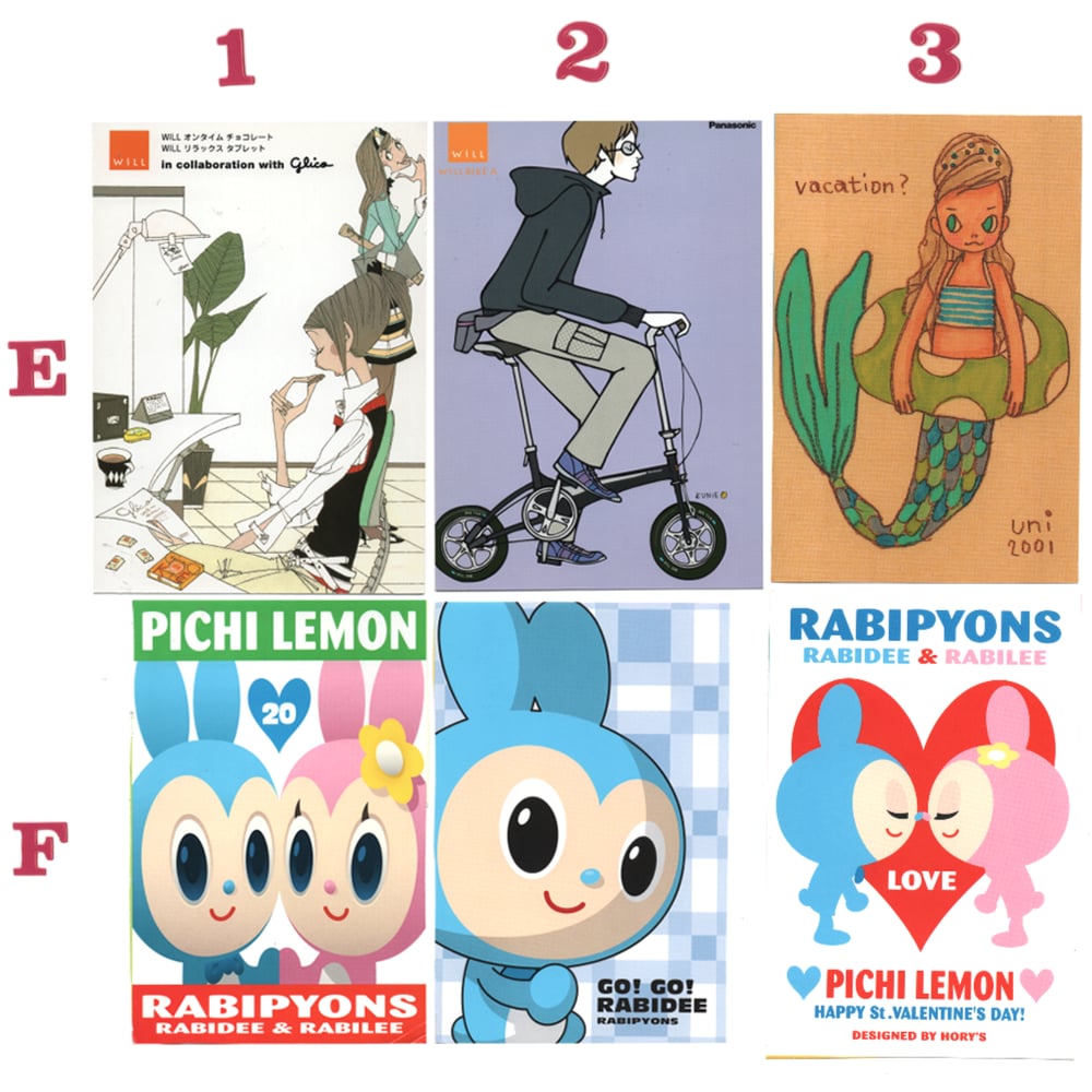 illustration postcards