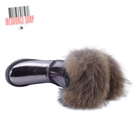 Image 2 of Custom Fur Trim UGG-Style Snow Boots | Luxury Fox Fur | Handcrafted