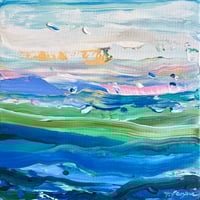 Image 3 of 'Coastal no.69' - 30x30cm, FRAMED