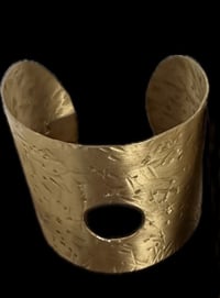 Image 3 of Brass Cuffs with Cut Out Circles