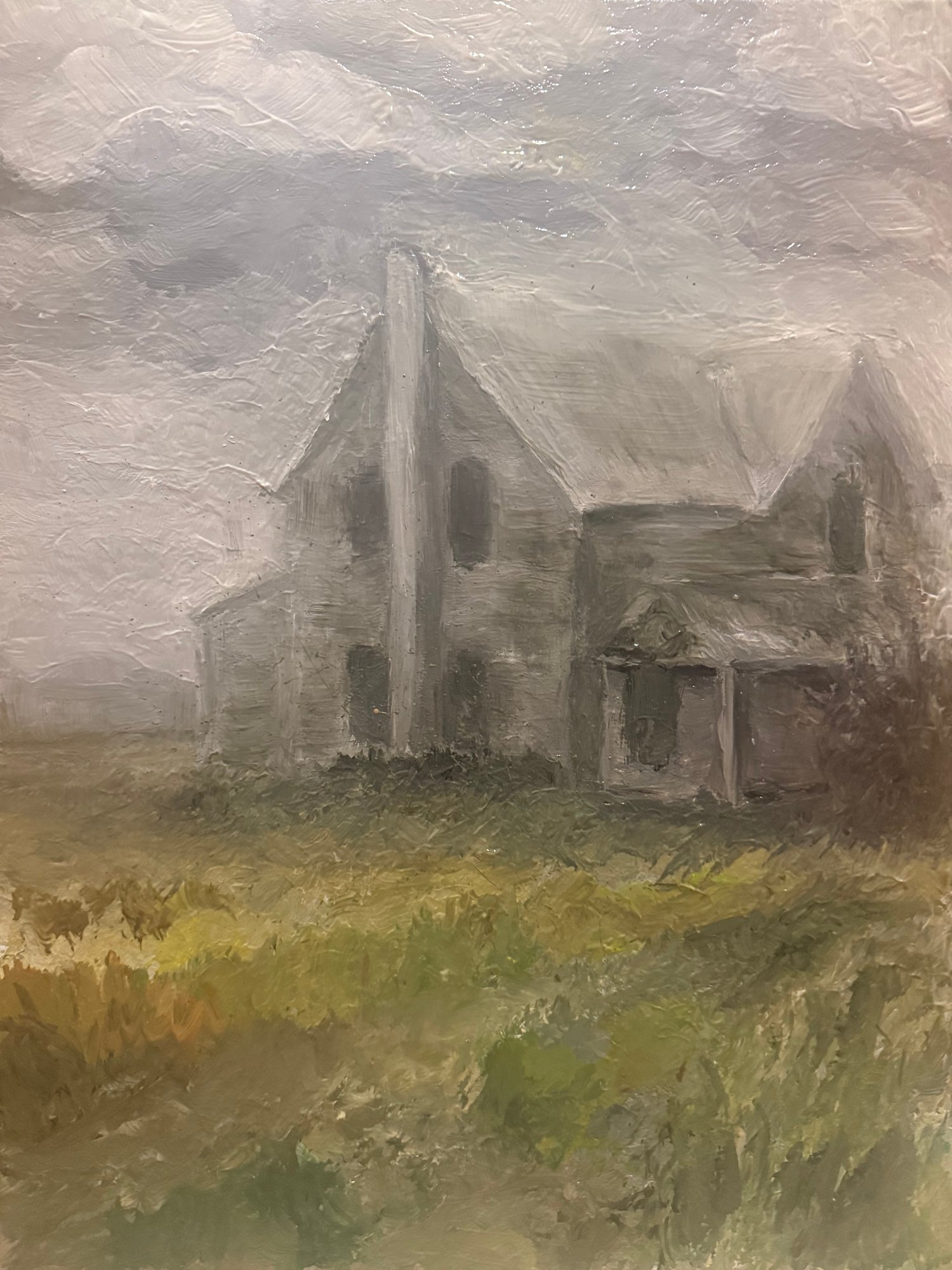 Painting - In the land of the dead our homes become ghosts