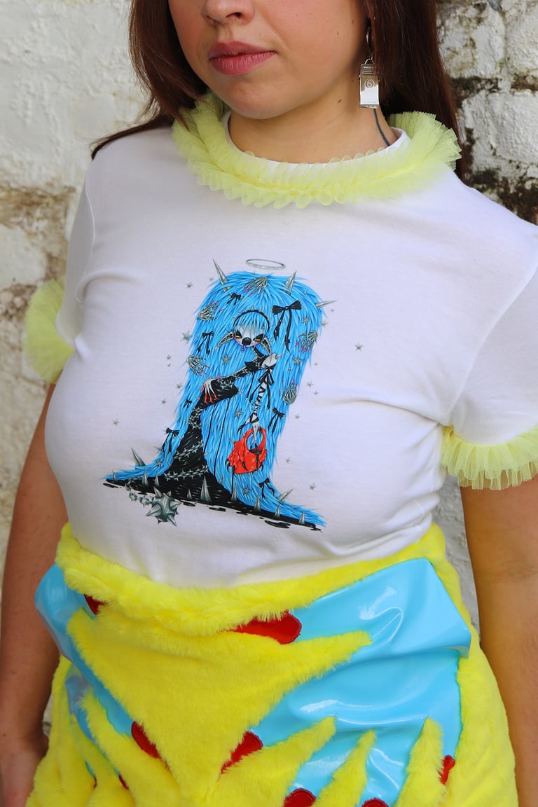 Naomi Gilon × Coby Zutt — White Crop Top  Image 4