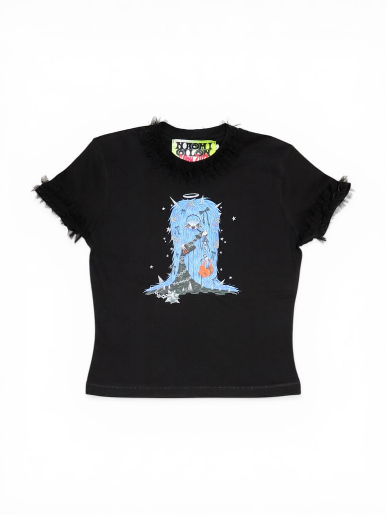 Naomi Gilon × Coby Zutt Black Crop Top