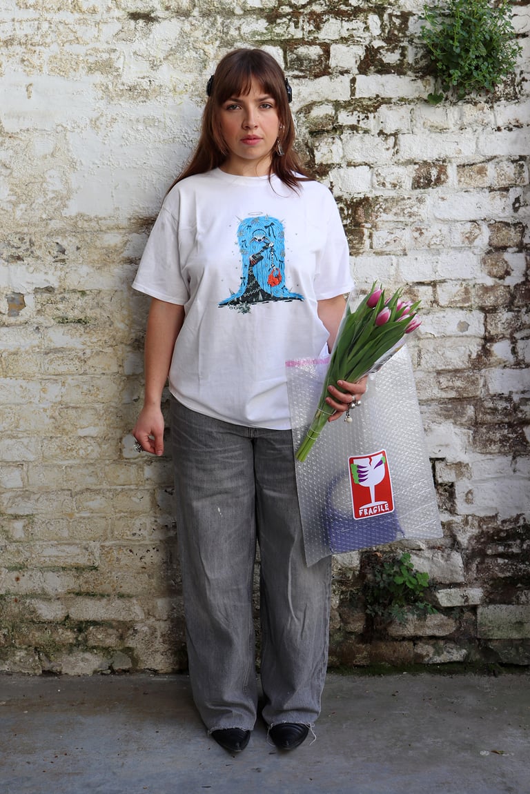 Naomi Gilon × Coby Zutt Classic White T-shirt Image 2