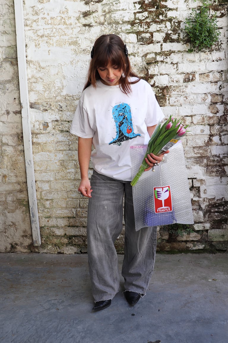 Naomi Gilon × Coby Zutt Classic White T-shirt Image 5