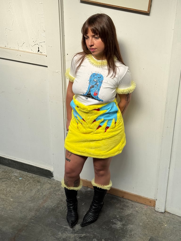 Faux Fur Skirt (Made to Order) Image 4