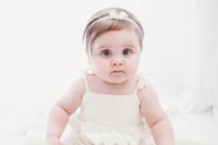 Image 1 of Cream Mohair Bow Tieback