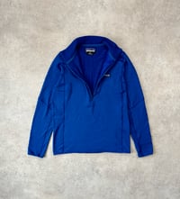 Image 2 of Patagonia R1 Fleece Pullover Blue Medium Mens
