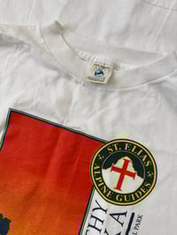 Image 6 of Patagonia Beneficial LS T-Shirt Alaska Guides Print White Medium Vintage