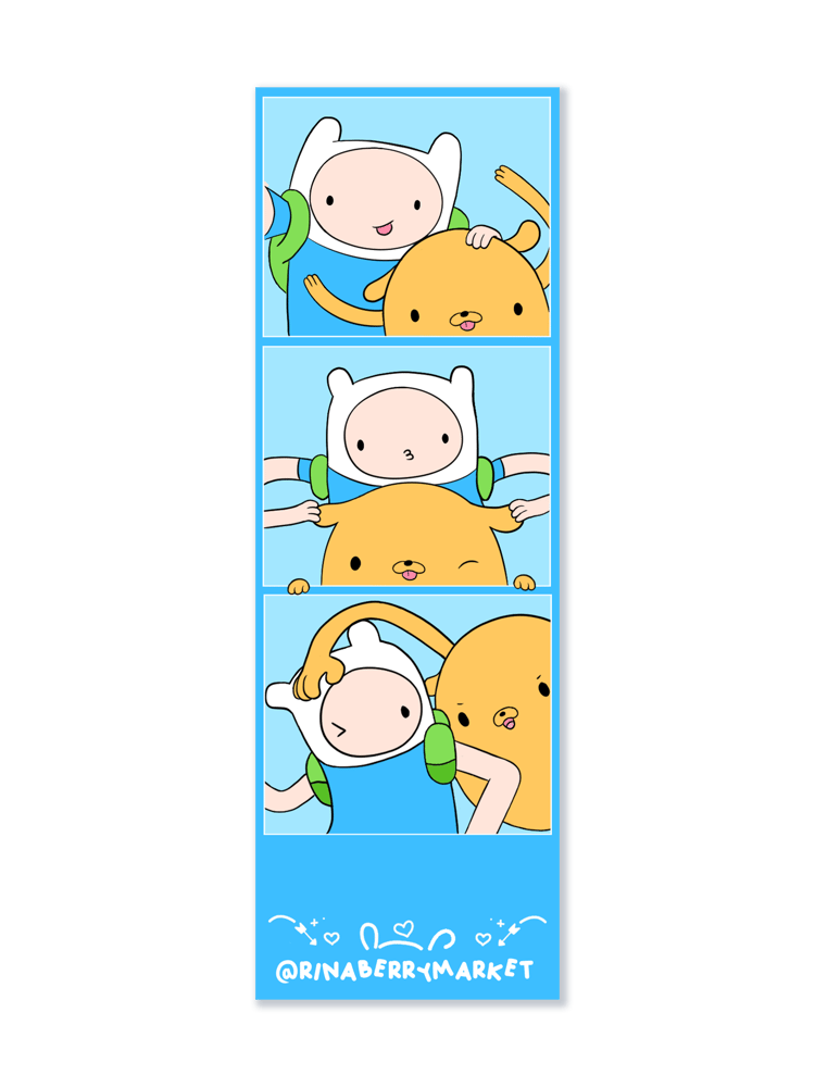 Image of finn and jake photobooth strip