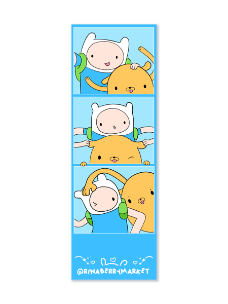 Image of finn and jake photobooth strip