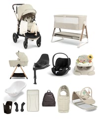Image 1 of Ocarro 2 Pushchair Ultimate Newborn Bundle with Cybex Cloud T (16 Pieces ) - Shell