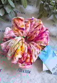 Image 4 of Hand-dyed Silk Velvet Scrunchie (#2)