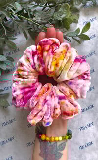 Image 1 of Hand-dyed Silk Velvet Scrunchie (#2)