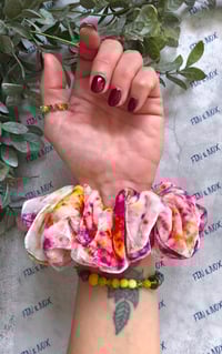 Image 2 of Hand-dyed Silk Velvet Scrunchie (#2)