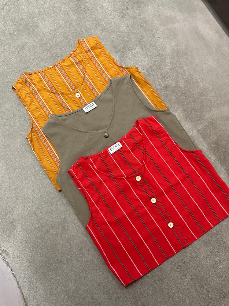 Image of LITA top 4 fabrics IVORI 