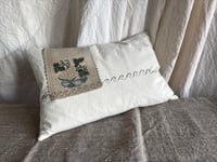 Image 8 of 2 x  GRAPES DESIGN EARLY 20TH CENTURY HAND EMBROIDERED ANTIQUE TURKISH TEXTILE ON CALICO