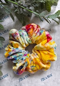 Image 3 of Hand-dyed Silk Velvet Scrunchie (#4)