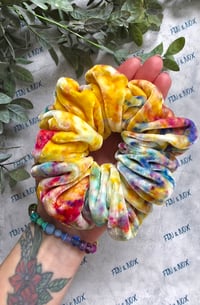 Image 1 of Hand-dyed Silk Velvet Scrunchie (#4)