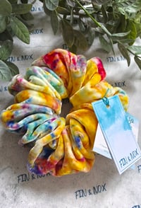 Image 4 of Hand-dyed Silk Velvet Scrunchie (#4)