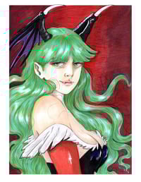 Darkstalkers Morrigan A4 Print