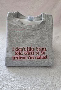Image 4 of I don't like being told what to do hoodie