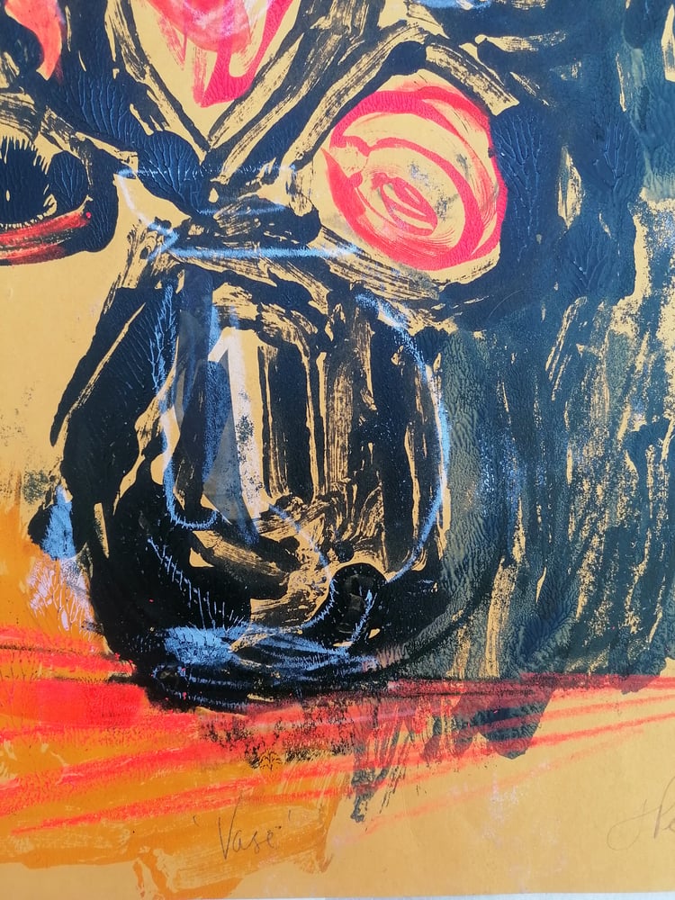 Image of Vase of Roses 