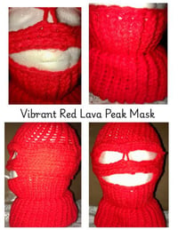 Ski Mask Custom Design Hand-Knit  -  Mixed Fibers