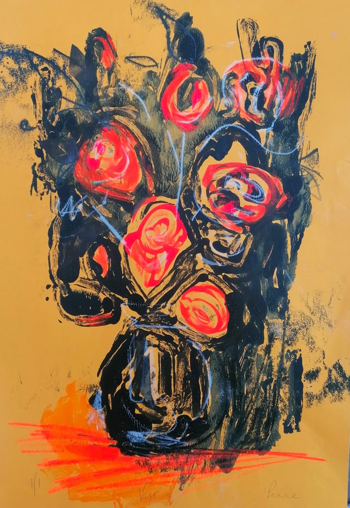 Image of Vase of Roses 